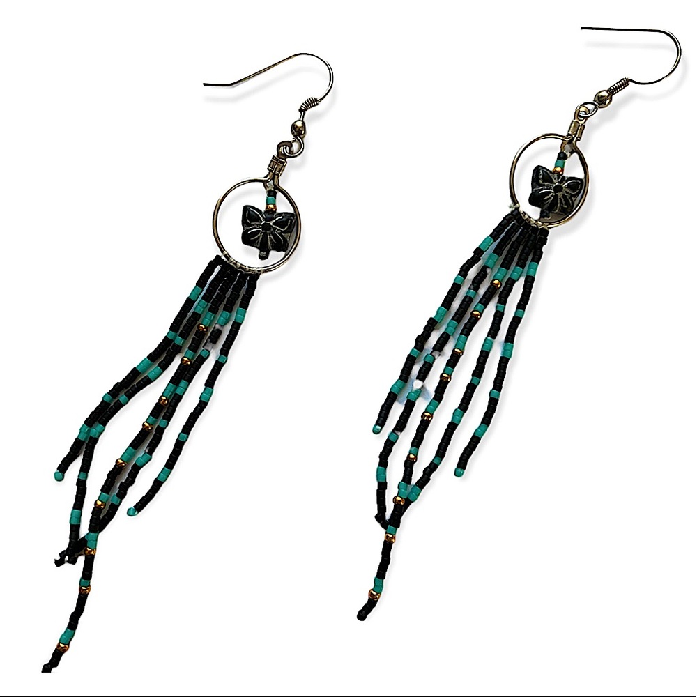 2/$20 MIX AND MATCH JEWELRY BUNDLE HAND BEADED BUTTERFLY EARRINGS